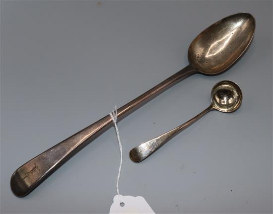 Hester Bateman? basting spoon and sauce ladle